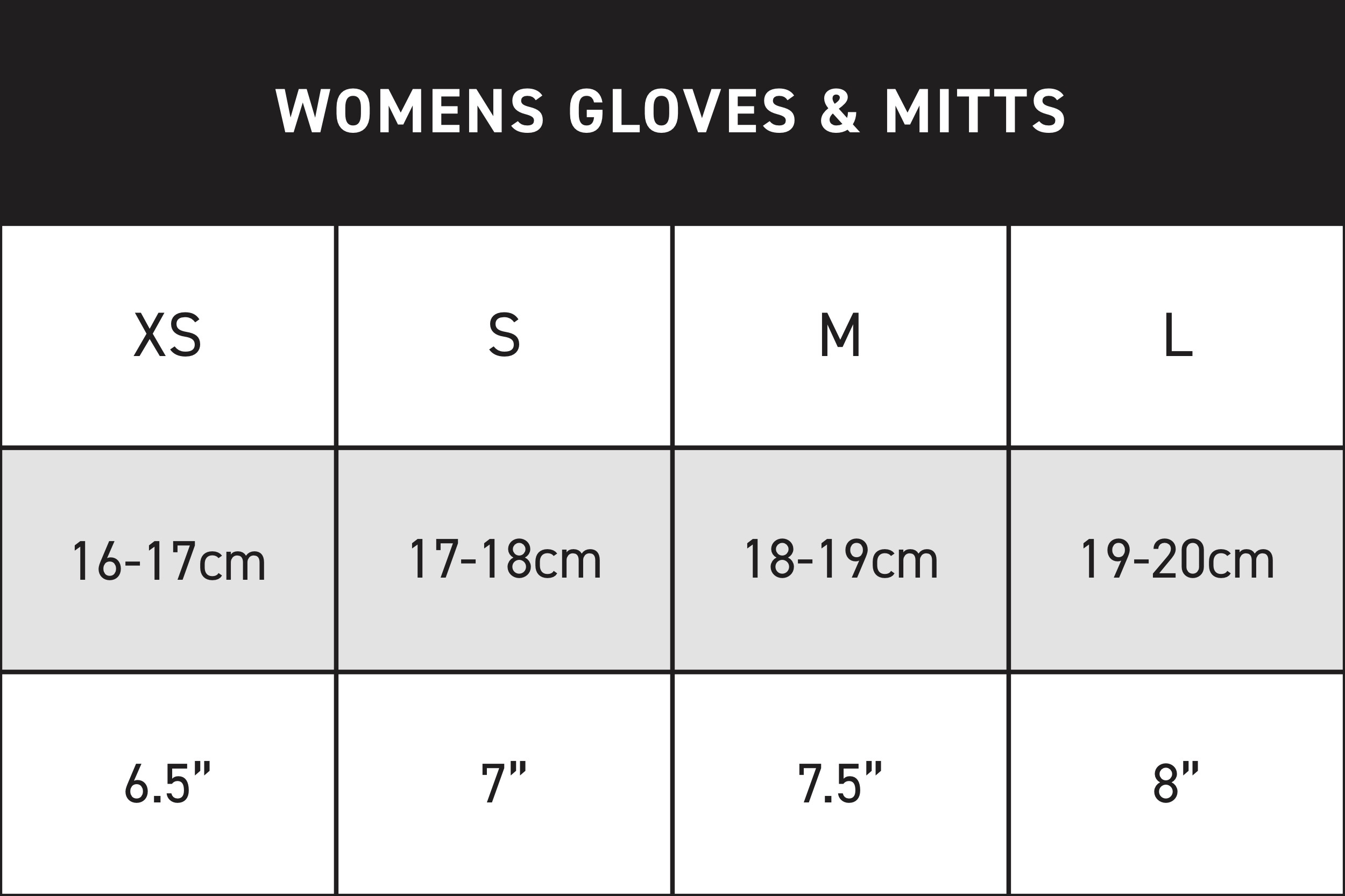 WOMENS GLOVES & MITTS